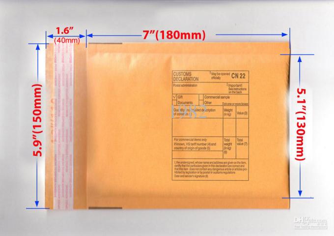 Yellow Kraft Bubble Envelope Bubble Mailers Padded Envelopes Bags Bubble Shipping bag