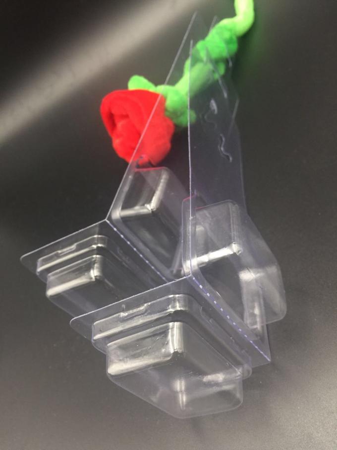 Decorative plastic blister packaging PVC material with hanger