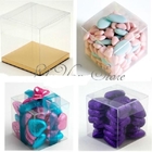clear custom plastic boxes for wedding favors favor box PVC box packaging