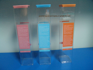 Extrusion Clear Plastic Square packaging tube with Lids plastic printing tube