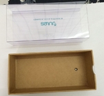clear plastic folding the two end outer box with printing  for packaging glass