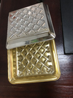 plastic golden food tray cake box packaging plastic chocolate box