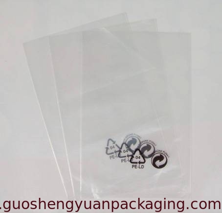 PE flat bag clear/printing for electronics packaging