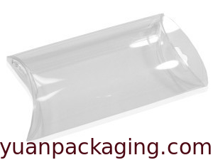 plastic clear pillow box wedding idea gift packaging box packaging China manufacture