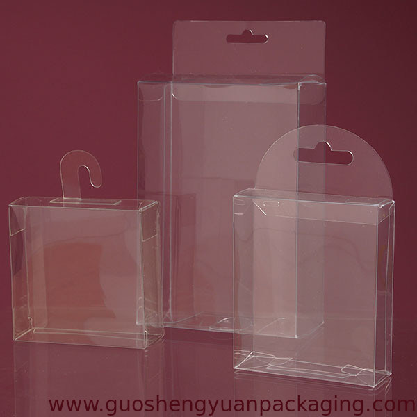 clear plastic rectangular PVC custom boxes wholesale in China