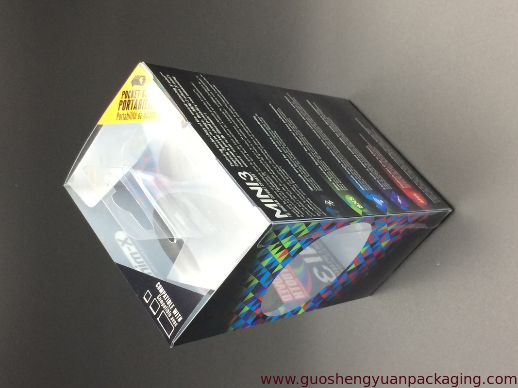 Plastic print folding up box clear plastic boxes custom size  for packaging electronic product