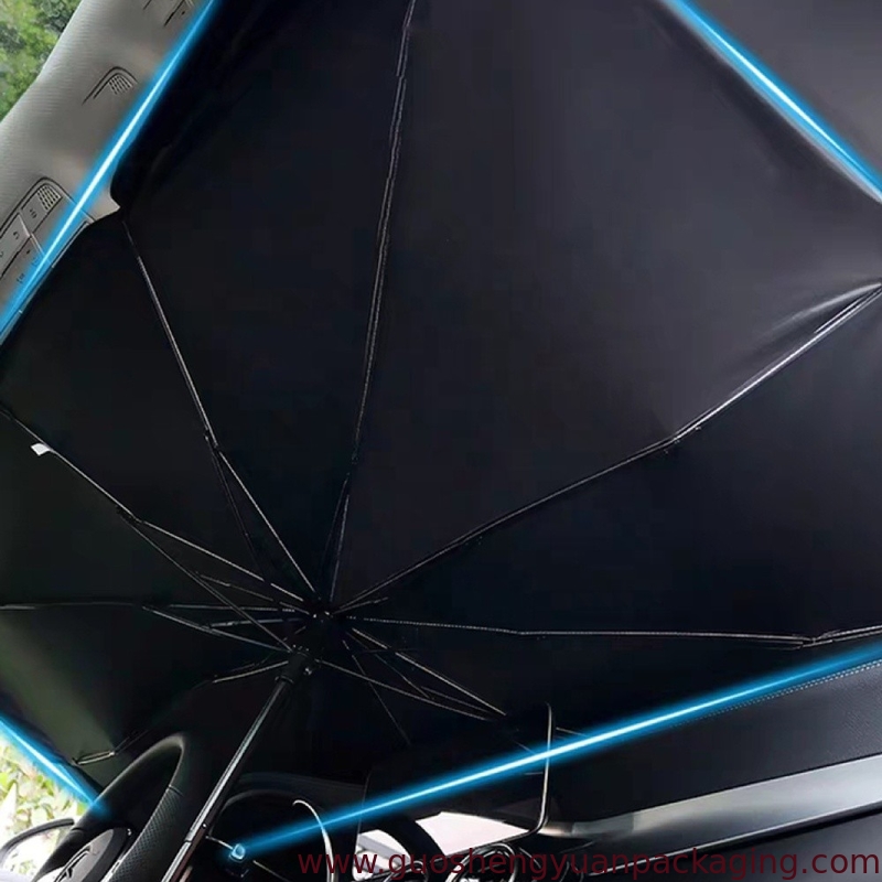 automobile windshield sunshade Umbrella 3 Fordable Heat UV Car Parking Sun Shades Umbrella-Block For Front Window