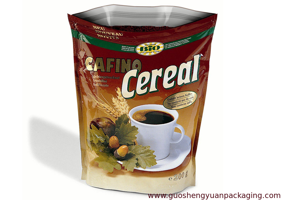 China coffee bags packaging tea bag stand up pouch with zipper plastic snack bag supplier