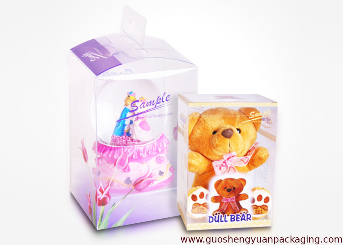 PET packaging carton plastic clear box toy packaging box plastic folding up box