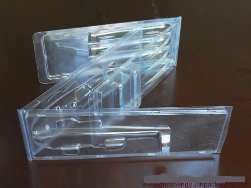 good quality plastic PVC clear double clamshell  packaging in customized size wholesale from China