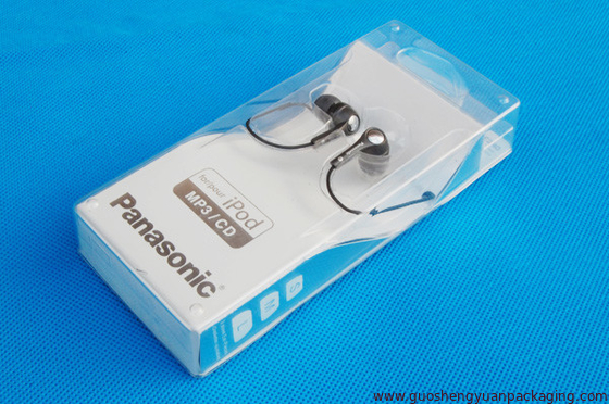 electronics clear packaging box in size 81*31*150mm with hook