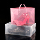 best quality plastic clear shoe boxes PVC material  wholesale in szie 30*18*10cm