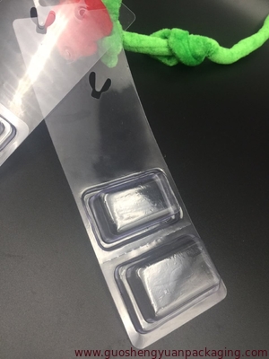 Decorative plastic blister packaging PVC material with hanger