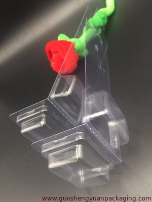 Decorative plastic blister packaging PVC material with hanger