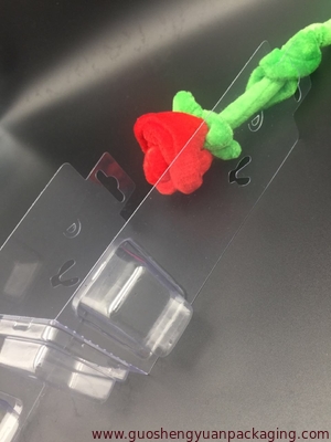 Decorative plastic blister packaging PVC material with hanger