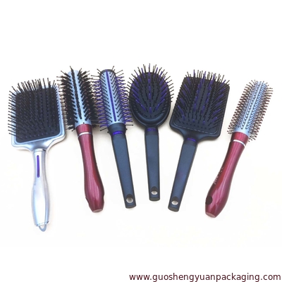 Professional square hair comb natural curling brush hair care tools styling brush for barber shops massage hair comb