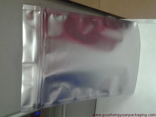 China aluminium foil bag plastic bag laminated foil packaging zip-lock bags supplier