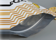Self seal plastic packaging zipper bag with with easy tearing notch