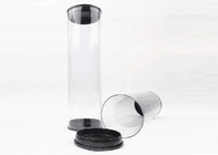 Factory Extrusion plastic clear tube with lids transparent packaging tube