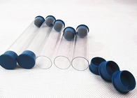 Factory Extrusion plastic clear tube with lids transparent packaging tube
