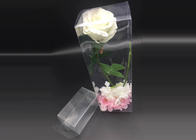 China Clear plastic boxes folding up PVC or PET box customized size  packaging flowers