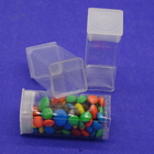 China Factory Good Quality Extrusion Plastic Clear Round Tube Customized Dimensions With White Cap For Packaging Candy