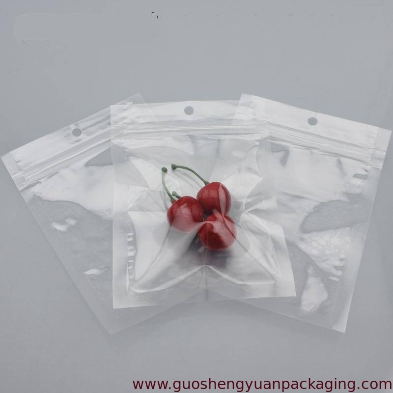 12 *17cm transparent ziplock bag zipper bag flowers and plants tea bags electronic pack