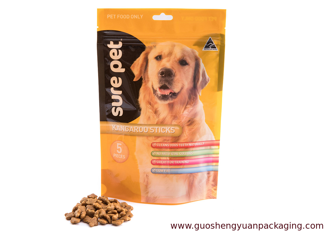 factory plastic bag PET food stand up bags pouch bags customized dog food packaging bag